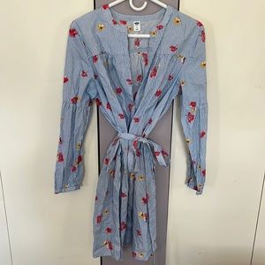 Old Navy Flower shirt dress, size Large